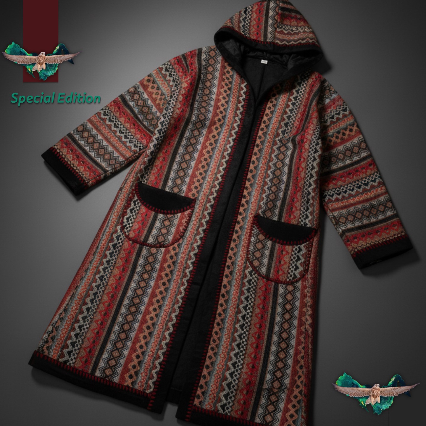 فروة نسائية بنية فاخرة